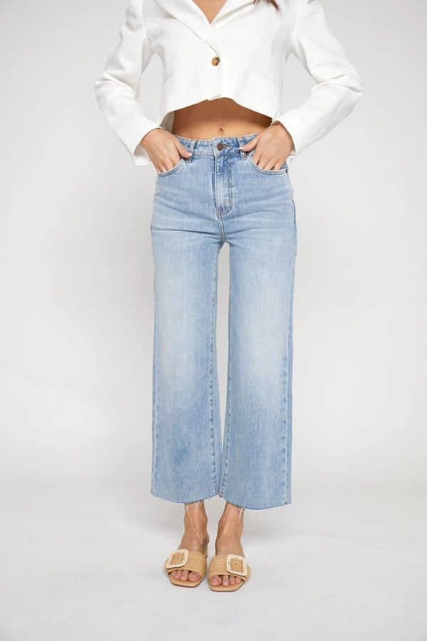 Oliver Logan - Aberdeen Ankle Crop High Rise Denim