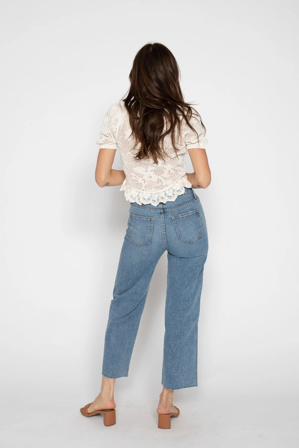 Oliver Logan - Aberdeen Ankle Crop High Rise Denim
