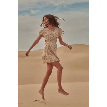 Keyhole Floral Dress